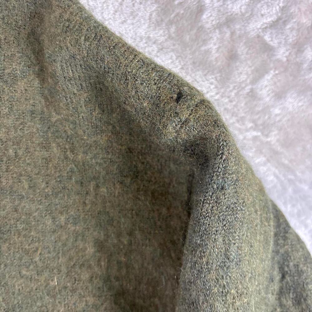 Cabela’s WindShear Wool Sweater Men’s XL (measures size small) Green Full Zip - Picture 8 of 8